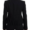 Blazer élégant en laine stretch noire Dolce &amp; Gabbana