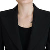 Blazer élégant en laine stretch noire Dolce &amp; Gabbana