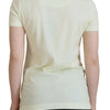 T-shirt Dolce &amp; Gabbana en coton jaune élégant avec imprimé chic