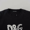 T-shirt élégant à col rond en coton Dolce &amp; Gabbana avec imprimé