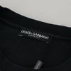 T-shirt élégant à col rond en coton Dolce &amp; Gabbana avec imprimé