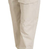 Dolce & Gabbana Beige High Waist Women Pants