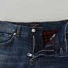 Dolce &amp; Gabbana – Blau karierte Skinny-Jeans