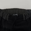 Dolce &amp; Gabbana – Schwarze, gerade geschnittene Baumwollhose