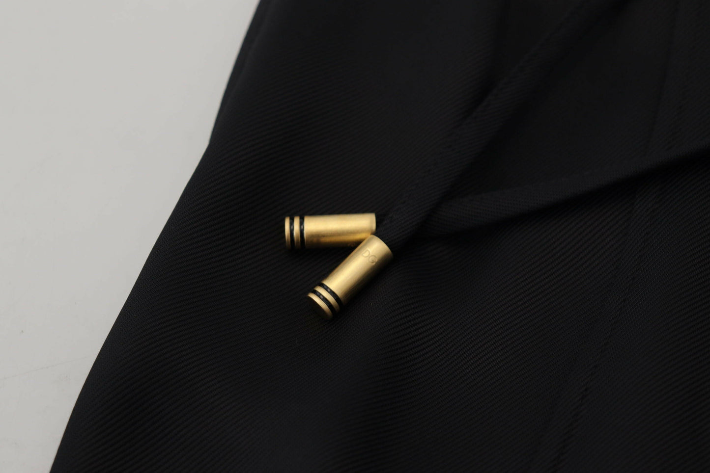 Dolce &amp; Gabbana – Schwarze, gerade geschnittene Baumwollhose