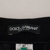 Dolce &amp; Gabbana Schwarze konische Wollhose für Damen