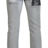 Dolce & Gabbana Gray Washed Skinny Men Denim Jeans