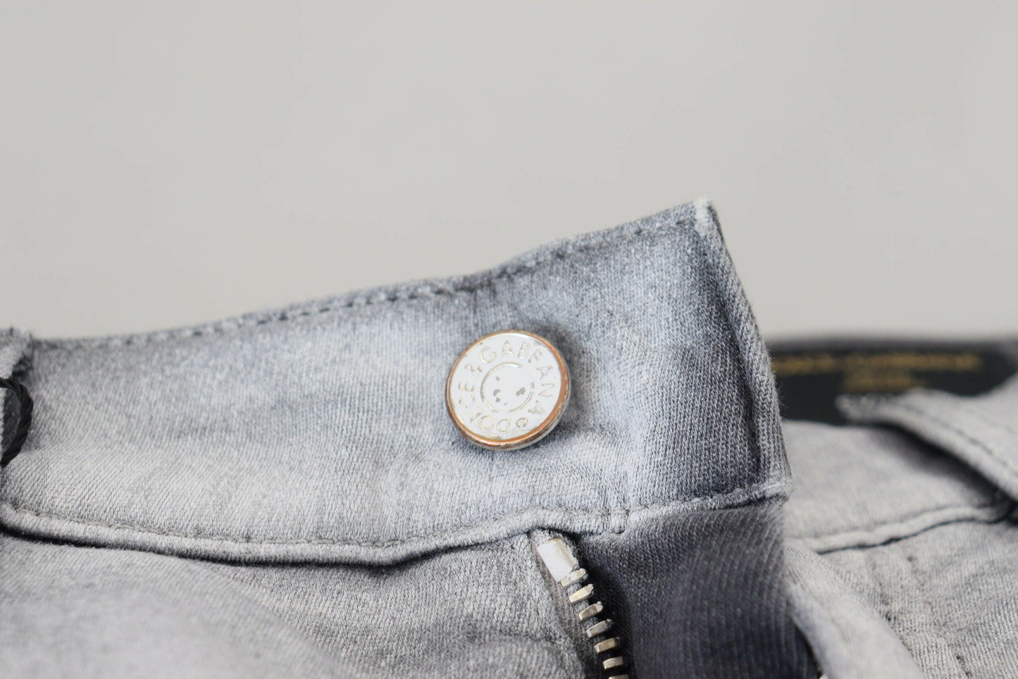 Dolce & Gabbana Gray Washed Skinny Men Denim Jeans
