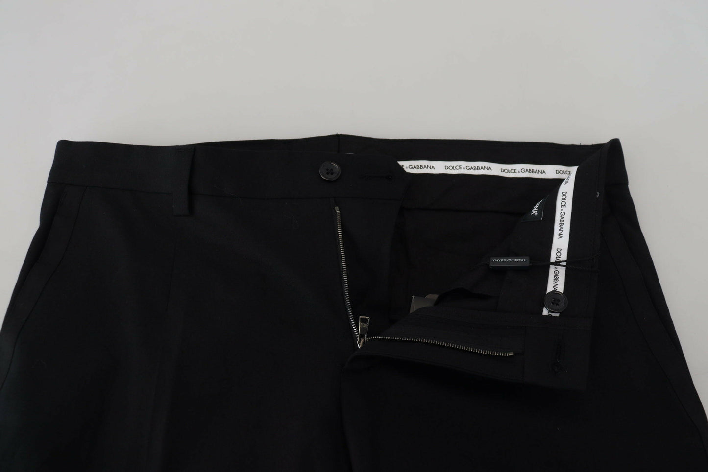 Dolce &amp; Gabbana – Schwarze Chinohose aus formeller Baumwolle