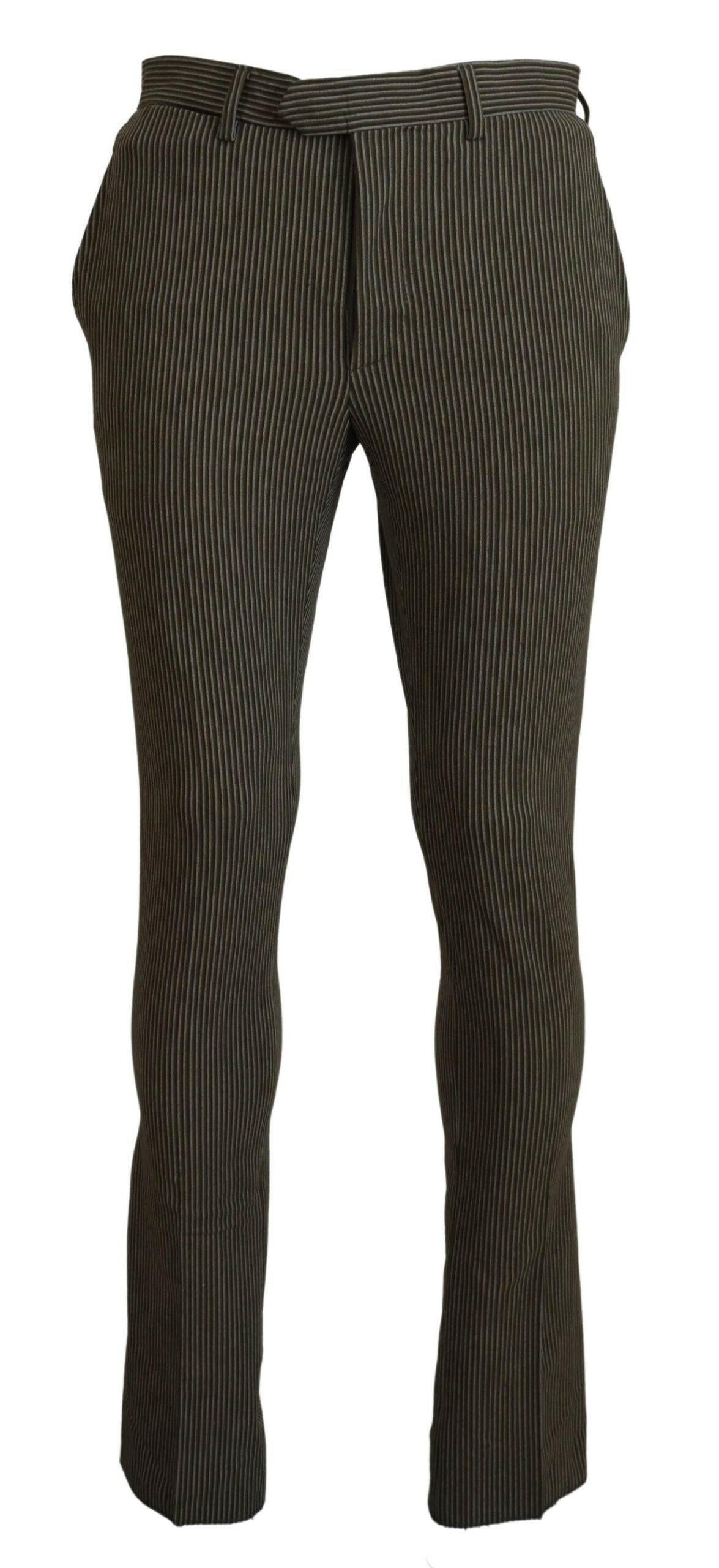 BENCIVENGA Multicolor Striped Pure Cotton Men Pants