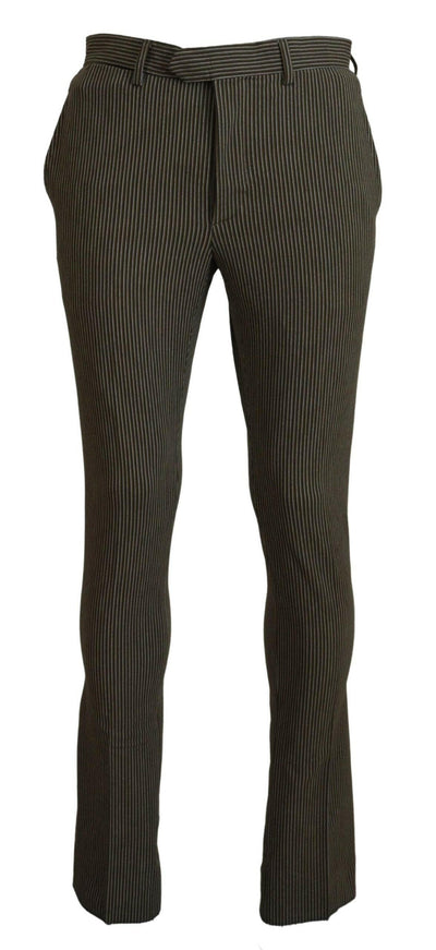 BENCIVENGA Multicolor Striped Pure Cotton Men Pants