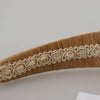 Dolce &amp; Gabbana Beige Viskose Damen Haar Stirnband Diadem