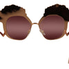 Dolce & Gabbana Pink Gold Rose Sequin Embroidery DG2202 Sunglasses