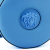 Versace Blue Calf Leather Round Disco Shoulder Bag