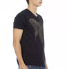 Trussardi Action Black Cotton Men's V-Neck T-Shirt