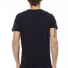 Trussardi Action Black Cotton Men's V-Neck T-Shirt