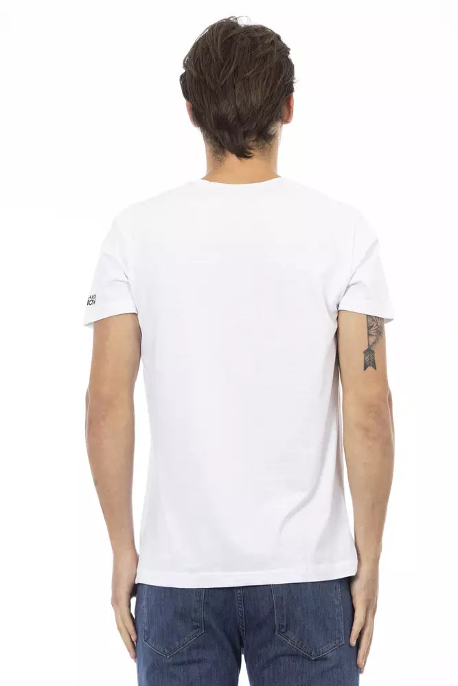 T-shirt Trussardi Action en coton blanc pour homme