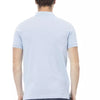 Baldinini Trend Light Blue Cotton Men Polo Shirt