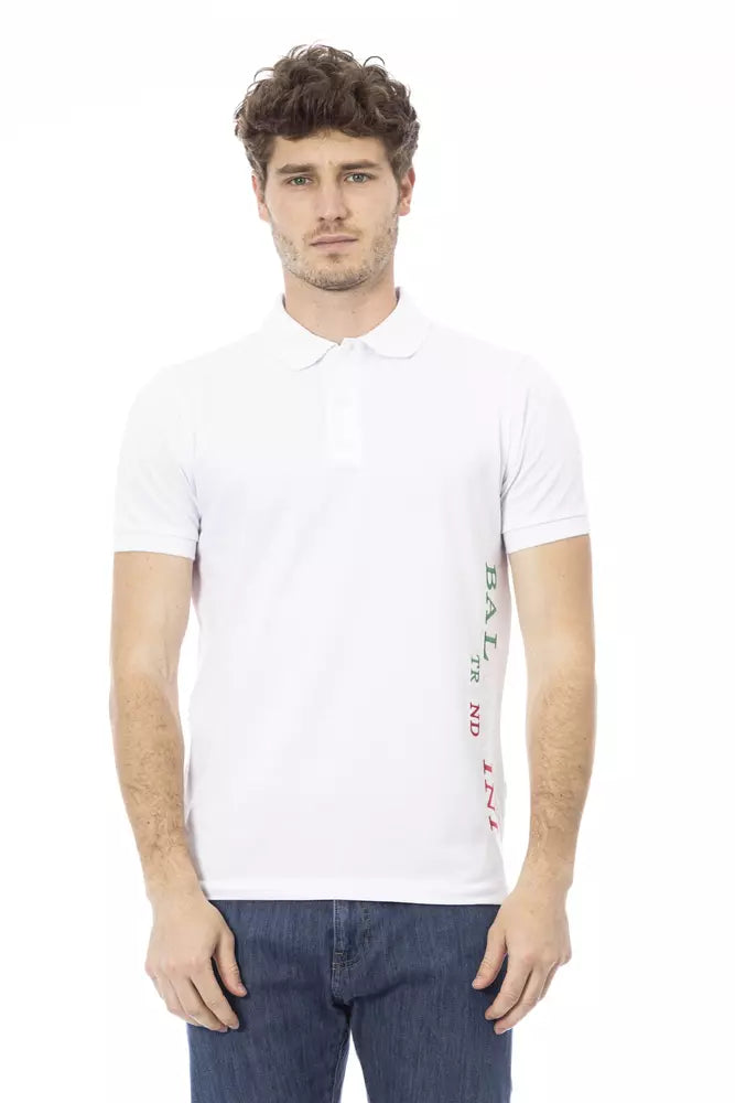 Polo homme en coton blanc tendance Baldinini