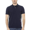 Baldinini Trend Blue Cotton Men Polo Shirt