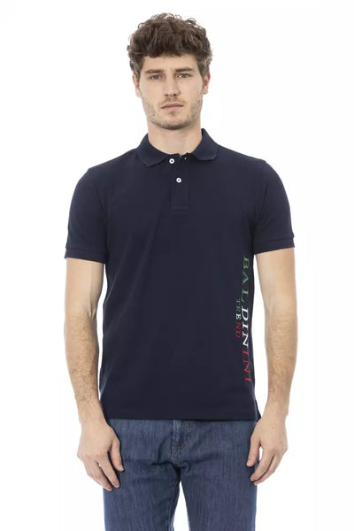 Polo homme en coton bleu tendance Baldinini