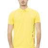 Baldinini Trend Yellow Cotton Men Polo Shirt