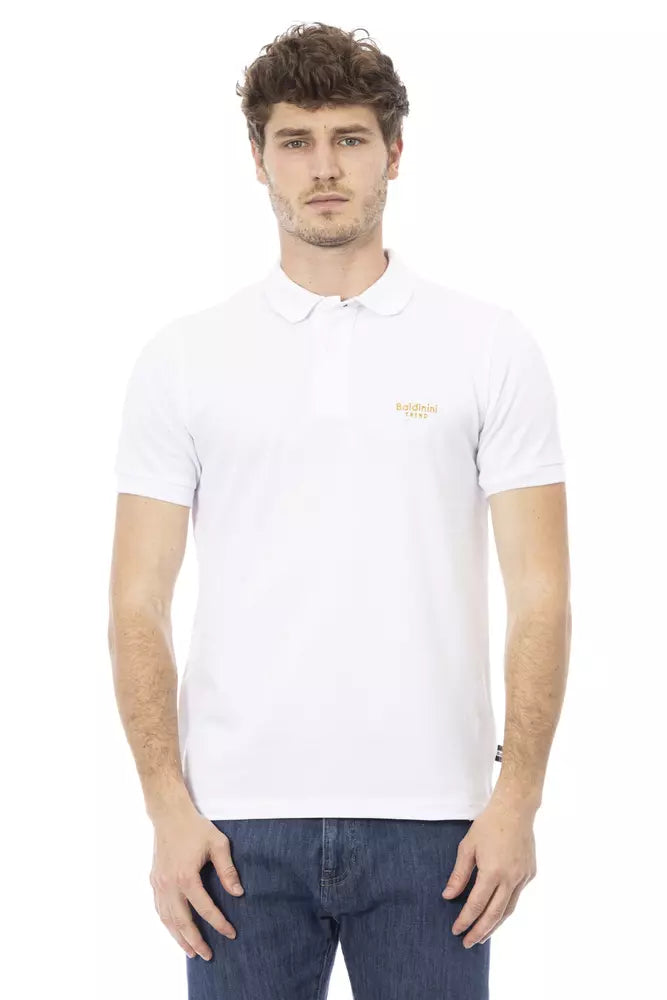 Polo homme en coton blanc tendance Baldinini