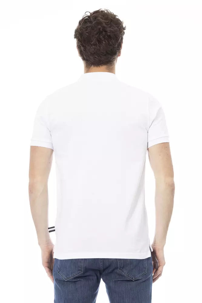 Polo homme en coton blanc tendance Baldinini