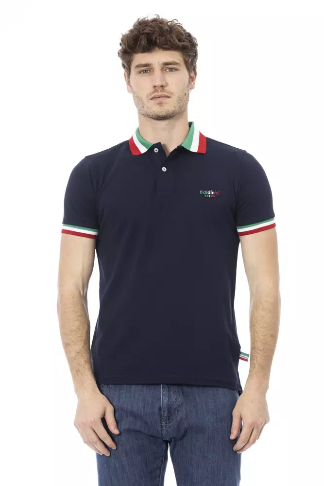 Polo homme en coton bleu tendance Baldinini