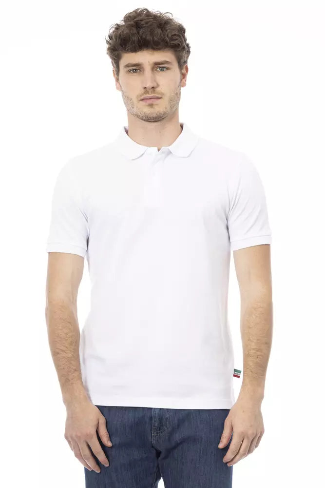 Polo homme en coton blanc tendance Baldinini