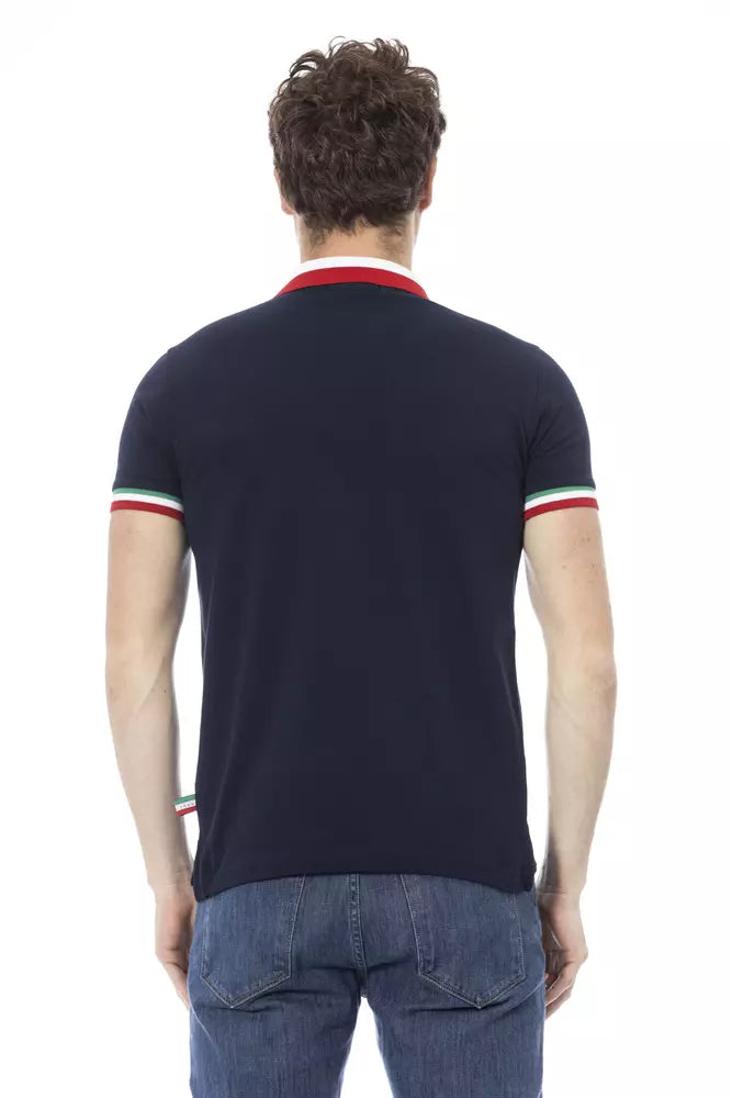 Polo homme en coton bleu tendance Baldinini