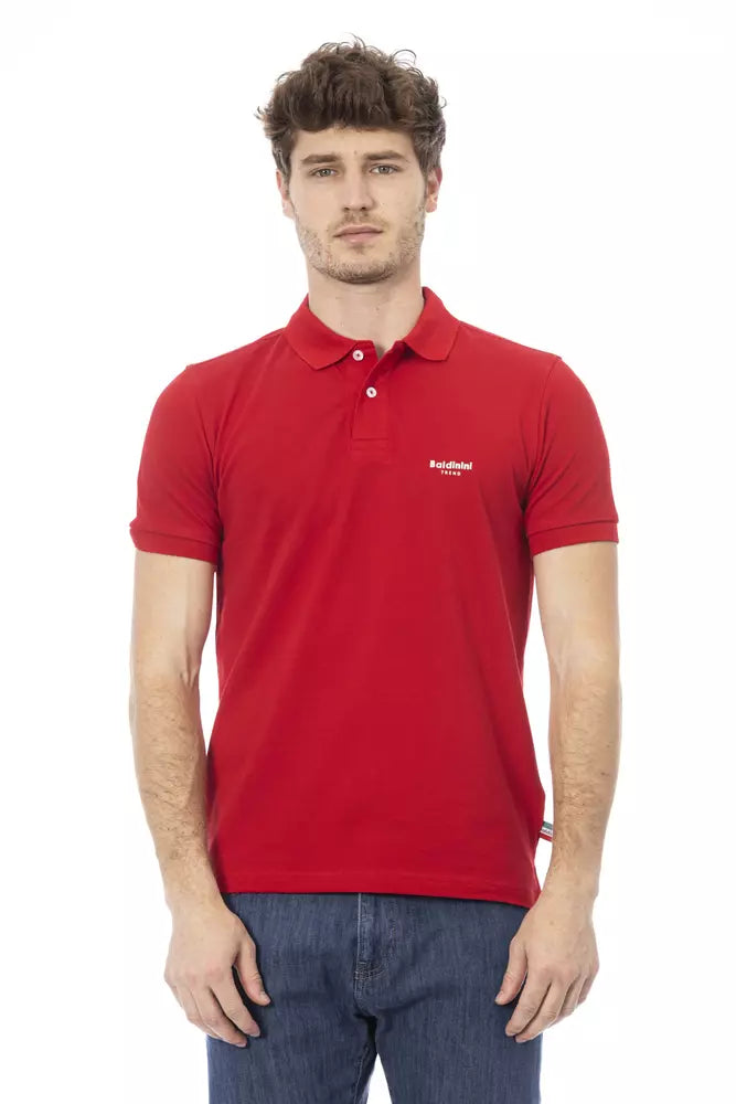 Polo homme en coton rouge tendance Baldinini