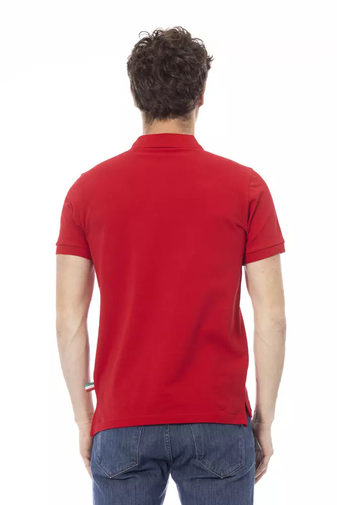 Polo homme en coton rouge tendance Baldinini