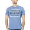 Baldinini Trend Hellblaues Baumwoll-T-Shirt