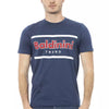 T-shirt homme en coton bleu tendance Baldinini