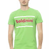 T-shirt homme en coton vert tendance Baldinini