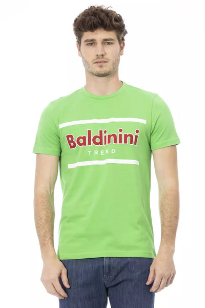 Baldinini Trend Grünes Baumwoll-T-Shirt