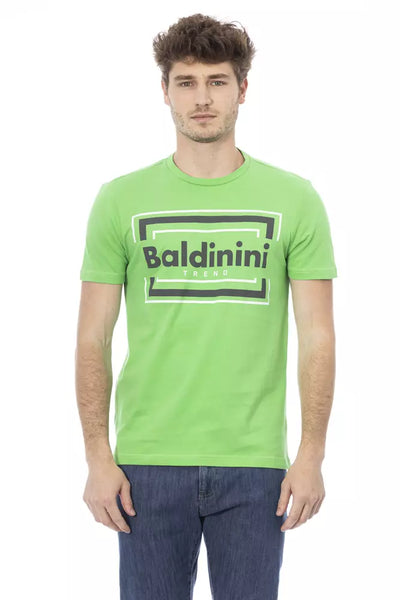 Baldinini Trend Grünes Baumwoll-T-Shirt