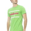 T-shirt homme en coton vert tendance Baldinini