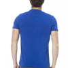 T-shirt homme en coton bleu tendance Baldinini
