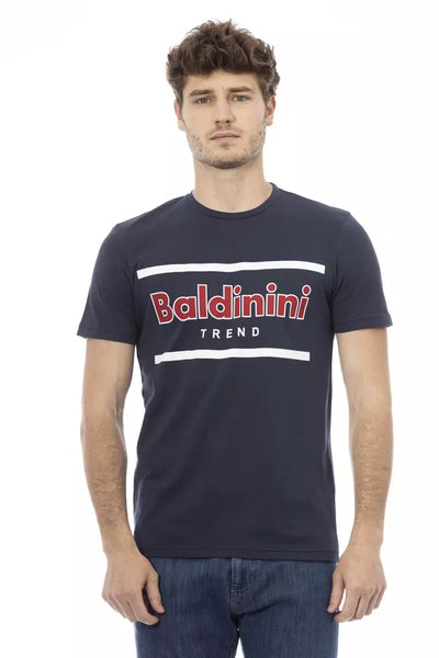 Baldinini Trend Herren T-Shirt aus Baumwolle in Blau