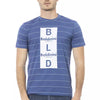 T-shirt homme en coton bleu tendance Baldinini