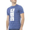 T-shirt homme en coton bleu tendance Baldinini