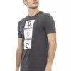 Baldinini Trend Graues Baumwoll-T-Shirt
