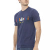 T-shirt homme en coton bleu tendance Baldinini