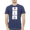 T-shirt homme en coton bleu tendance Baldinini