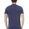 T-shirt homme en coton bleu tendance Baldinini