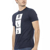 Baldinini Trend Blaues Baumwoll-T-Shirt