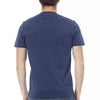 T-shirt homme en coton bleu tendance Baldinini