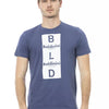 Baldinini Trend Blaues Baumwoll-T-Shirt